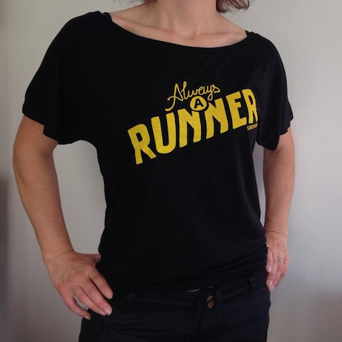 Always A Runner Womens T-shirt - Like the Wind magazine t-shirt