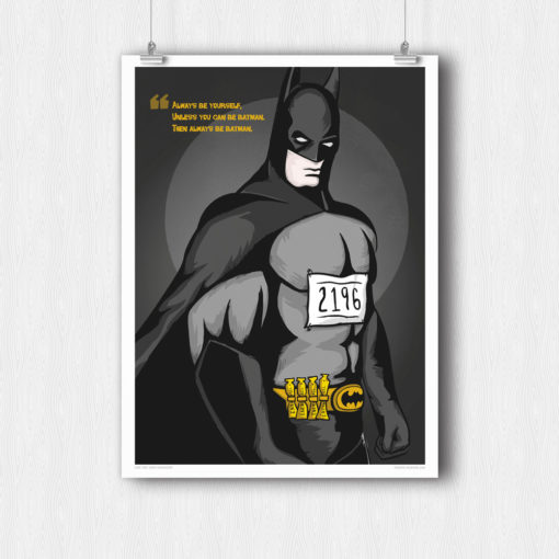 Like the Wind Running Art - Batman by Fergus McHugh