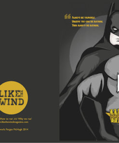 Like the Wind Greeting Card - Batman