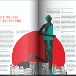Like the Wind Running Magazine Article Illustration Preview