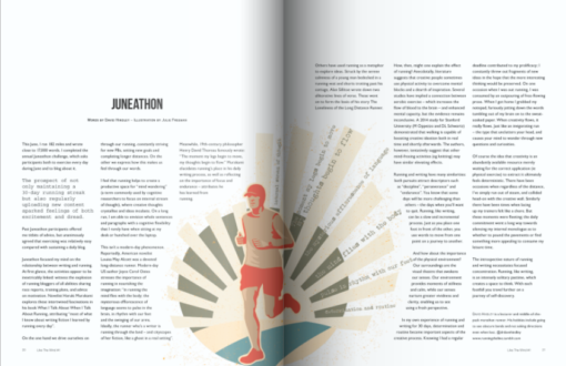 Like the Wind Running Magazine Article Illustration Preview