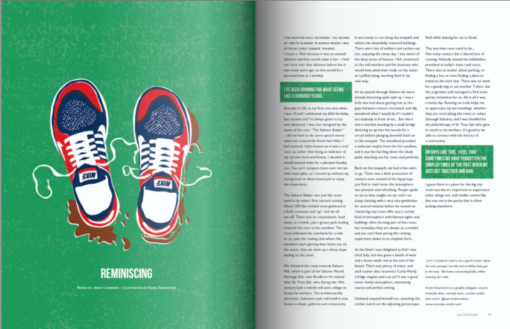 Like the Wind Running Magazine Article Illustration Preview