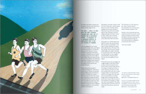 Like the Wind Running Magazine Article Illustration Preview